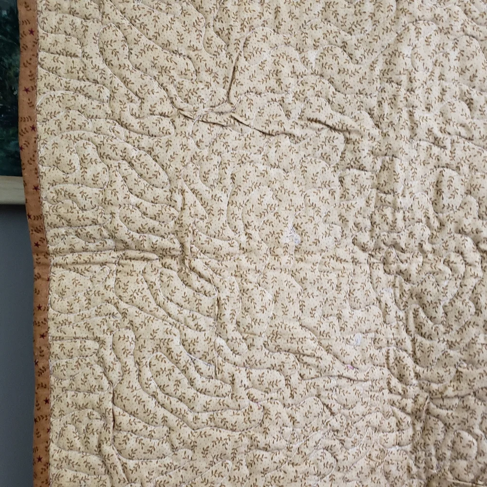 Country Christmas Throw/wallhanging handmade by me. Unique OOAK